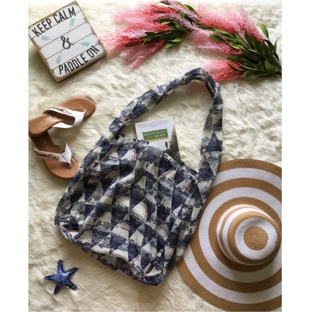 Free People Adriatic Sea Tote Bag Boho Coastal Western - Picture 11 of 13